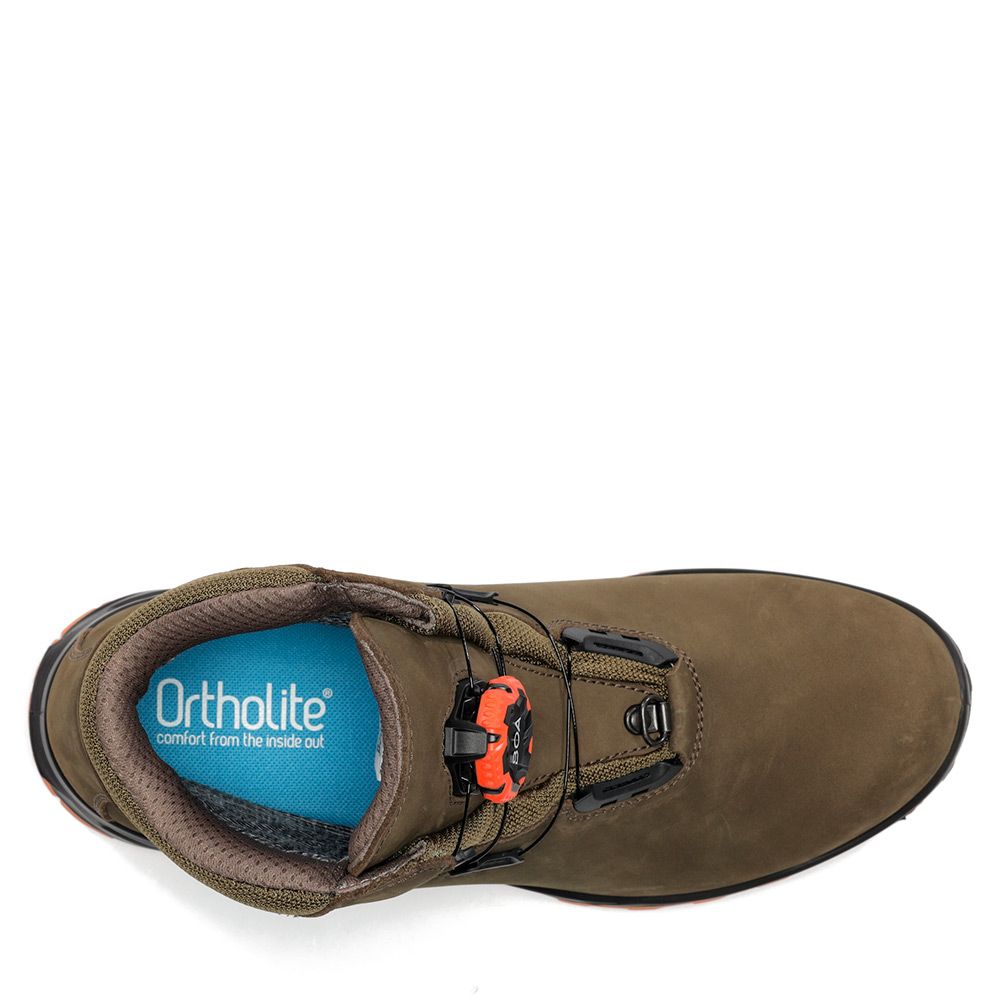 Botas Chiruca Cares Boa Hi Vis 08 Gore-Tex Verde y Naranja - Tienda Carpfishing