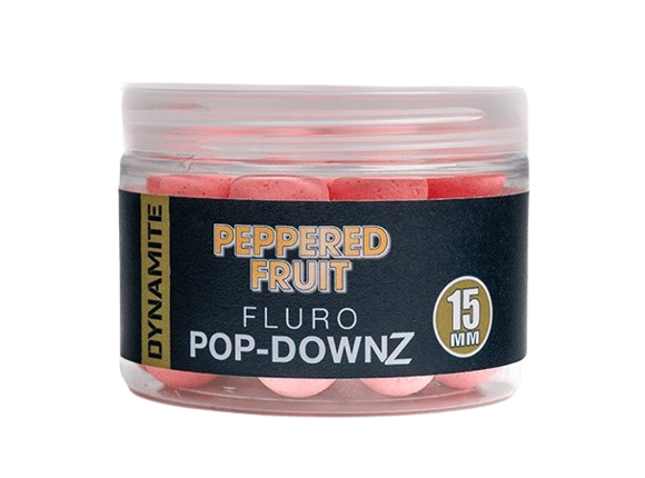 Pop Downz Dynamite Baits Peppered Fruit Fluoro 15 mm