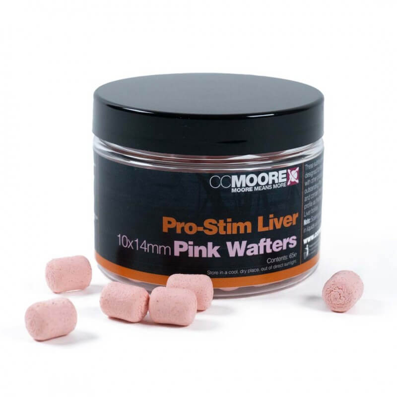 Wafters Dumbells Ccmoore Pro-Stim Liver Rosa 10-14 mm - Tienda Carpfishing