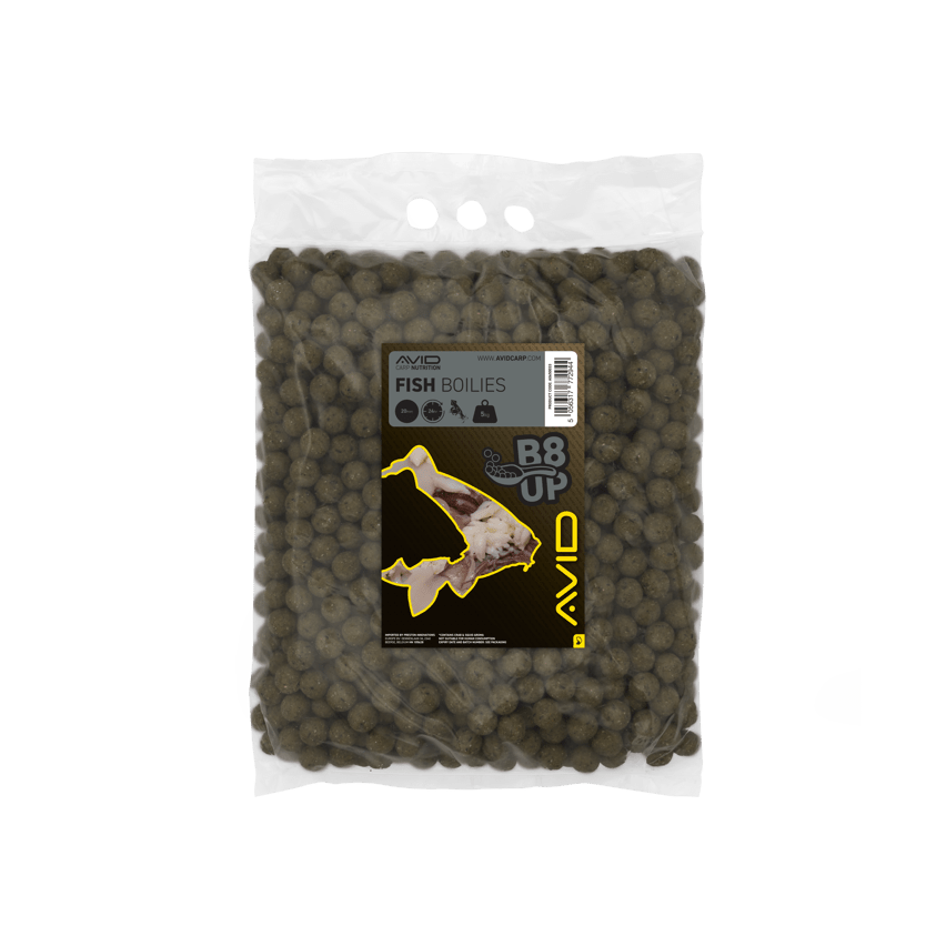 Boilies Avid Carp B8 - Up Fish 20 mm 5 Kg - Tienda Carpfishing