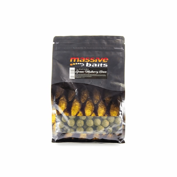Boilies Massive Baits Top Shelf Green Mulberry 18 mm - Tienda Carpfishing