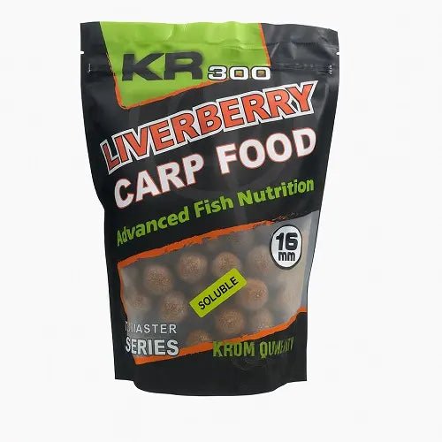Boilies Solubles Krom Quality KR300 LiverBerry 12 mm 800G - Tienda Carpfishing