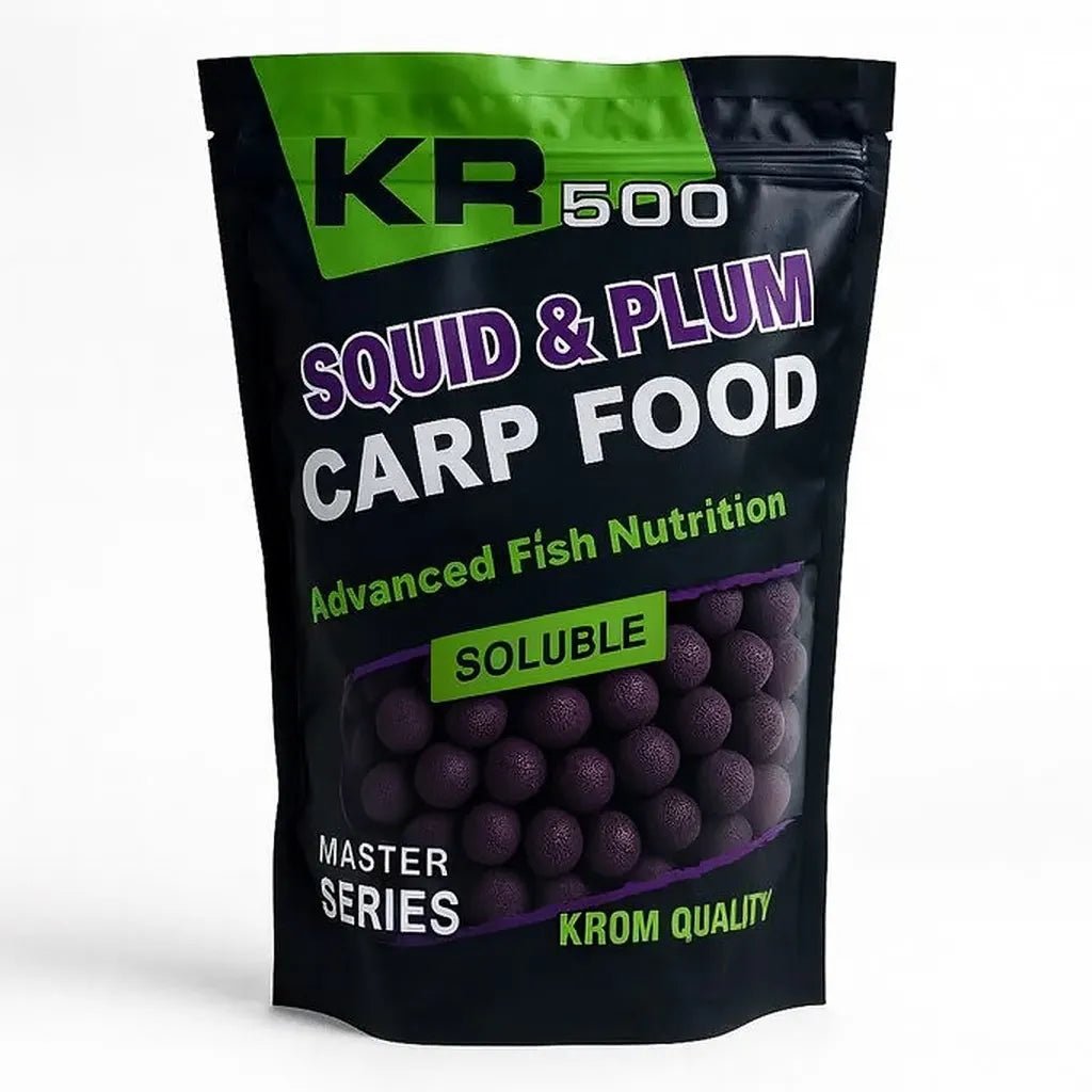 Boilies Solubles Krom Quality KR500 Squid & Plum 20 mm 800G - Tienda Carpfishing