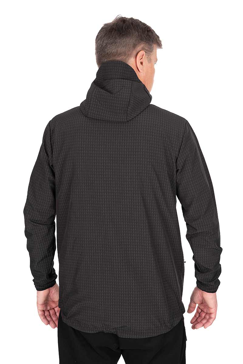 Chaqueta Fox Premium Mid Layer Negro con capucha - Tienda Carpfishing