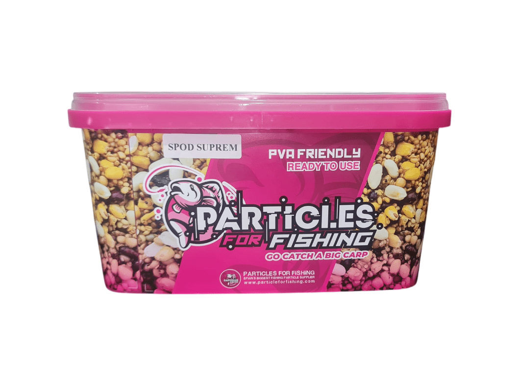 Cubo Semilla Spod Supreme Particles For Fishing 5 kg - Tienda Carpfishing