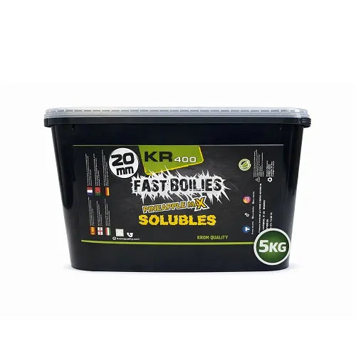 Boilies Rozpuszczalny Krom Quality KR400 Pineapple Max 20 mm 5 kg