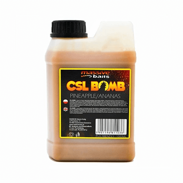 Líquido CSL Boomb Massive Baits Pineapple 1000 ml - Tienda Carpfishing