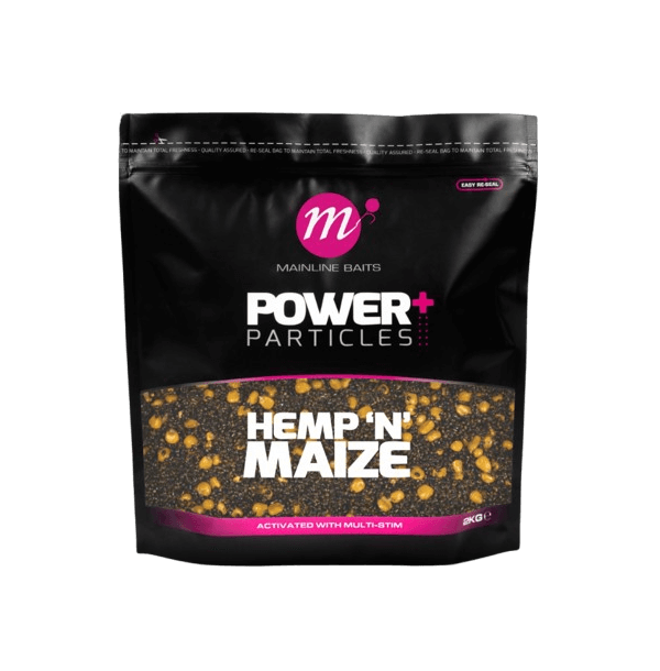 Mix Semilla Mainline Power+ Hemp 'N' Maize 2 kg - Tienda Carpfishing