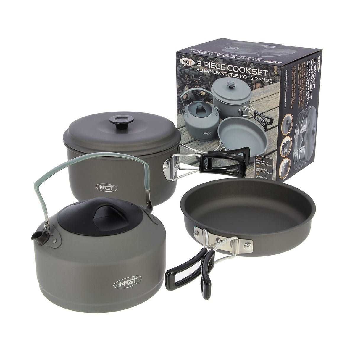Set de 3 piezas para cocina NGT - Tienda Carpfishing