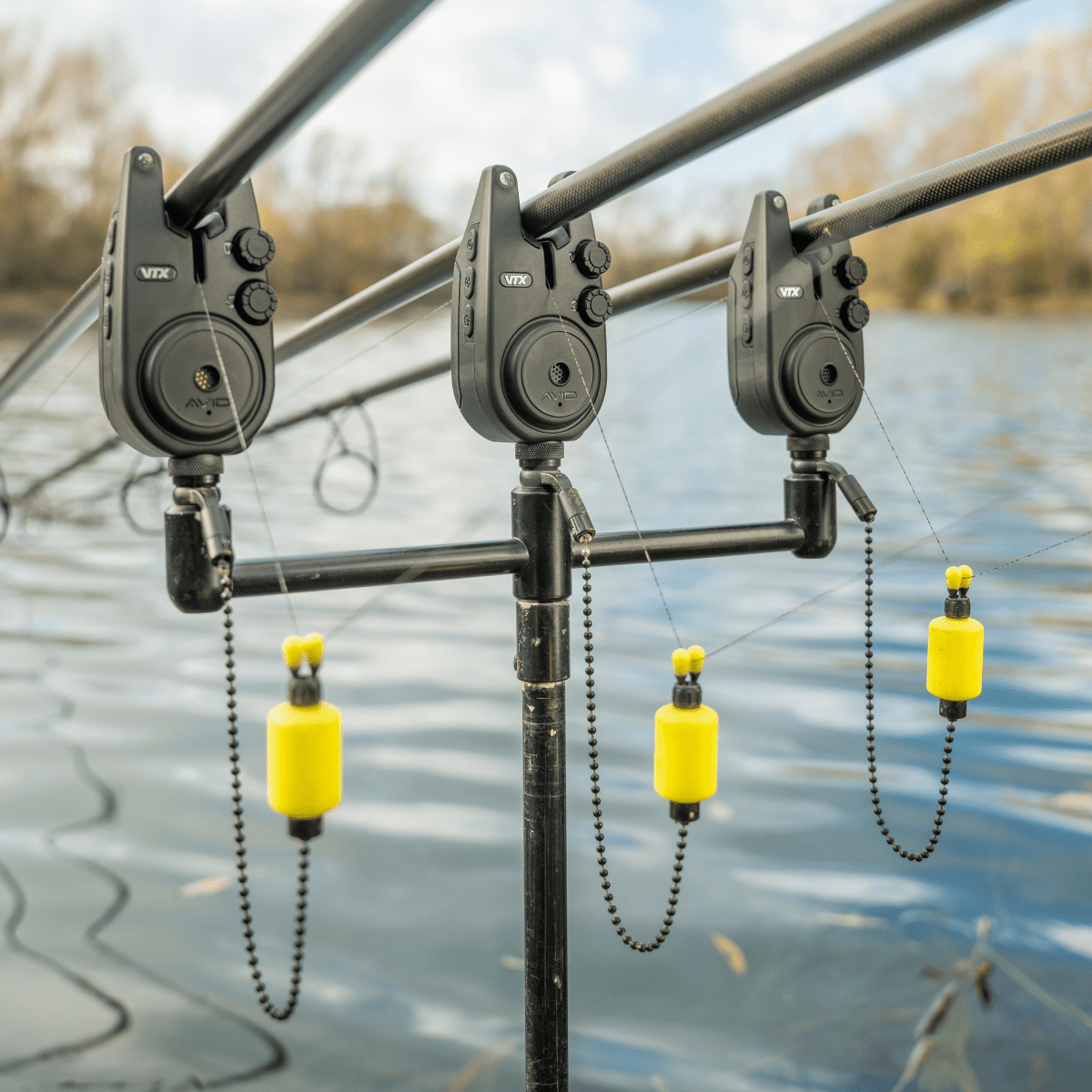 Set de alarmas 3+1 Avid Carp VTX - Tienda Carpfishing