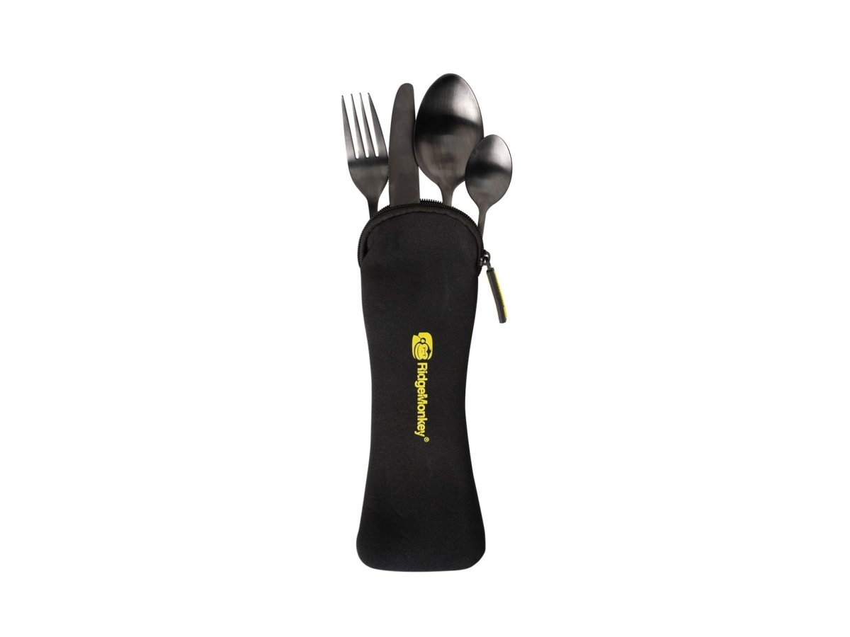 Set de cubiertos Ridge Monkey DLX Cutlery - Tienda Carpfishing