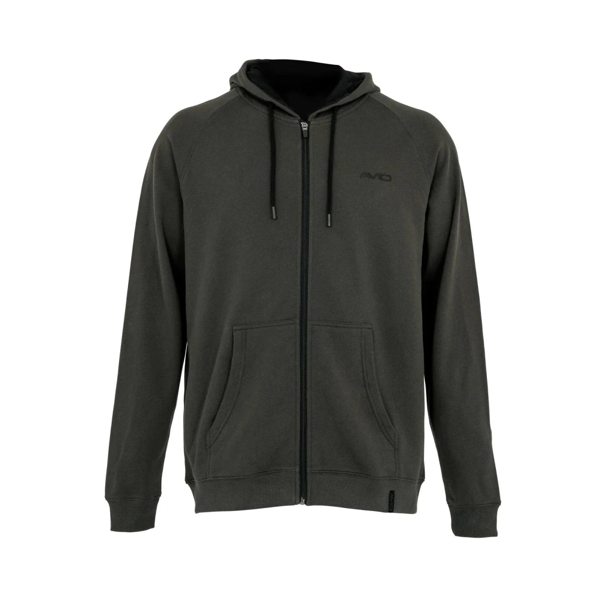 Sudadera Avid Carp Bearing Verde con cremallera - Tienda Carpfishing