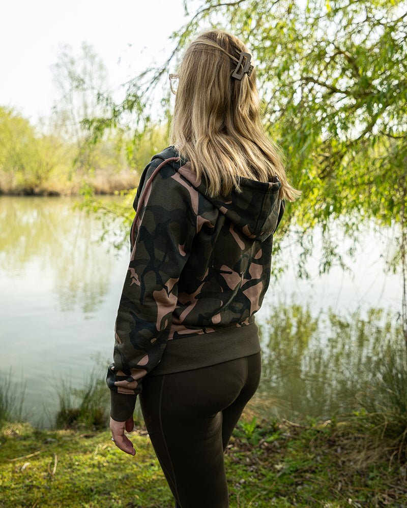 Sudadera Fox Camo para mujer con cremallera - Tienda Carpfishing