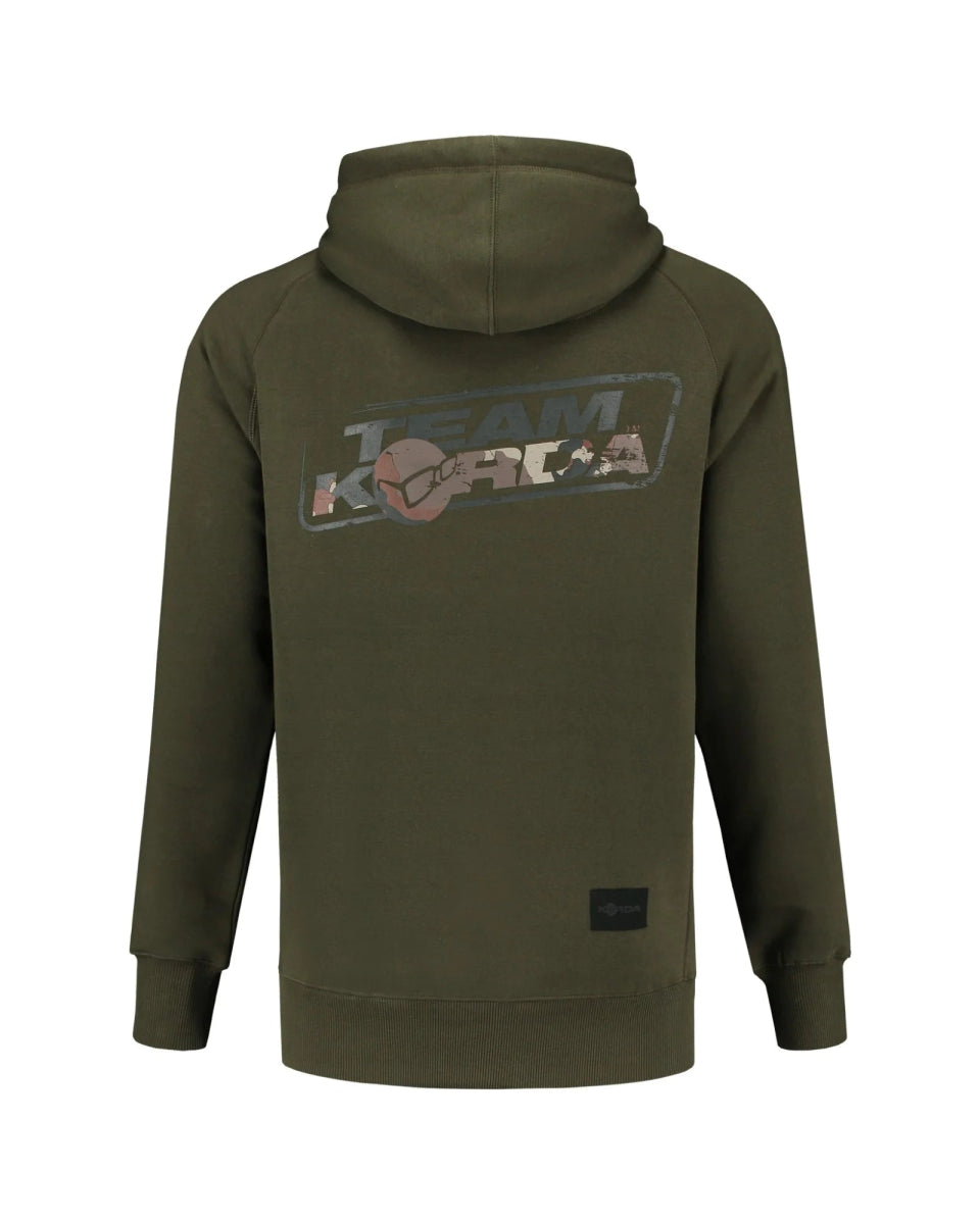 Sudadera Korda Kore TK Verde Oscuro con capucha - Tienda Carpfishing