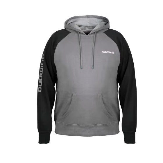 Sudadera Shimano con capucha color gris - Tienda Carpfishing