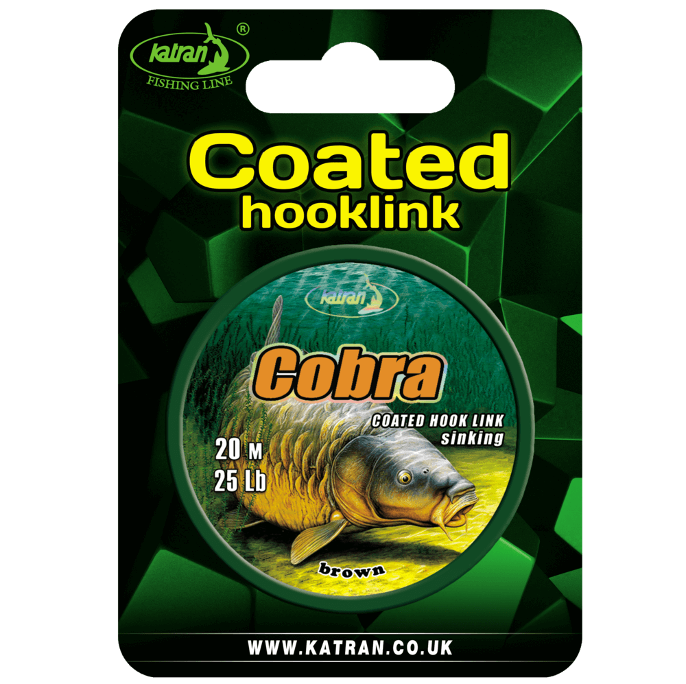 Trenzado Katran Coated Hooklink Cobra 25 lb 20 m - Tienda Carpfishing