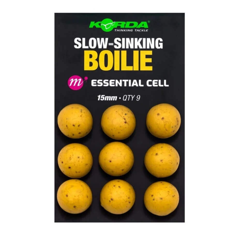 Boilies Slow Sinking Korda Essential Cell 15 mm - Tienda Carpfishing