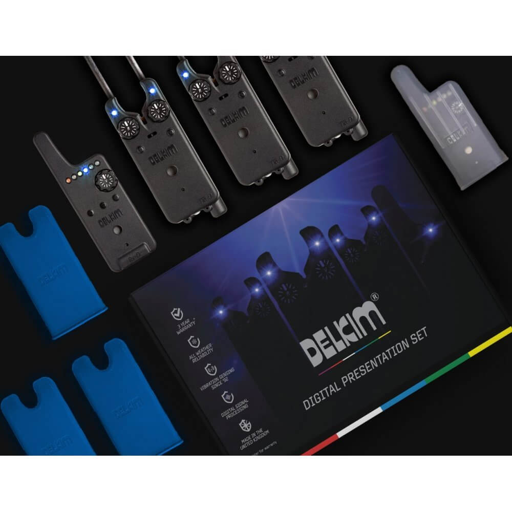 Set de alarmas 3+1 Delkim Digital Txi - D Azul - Tienda Carpfishing
