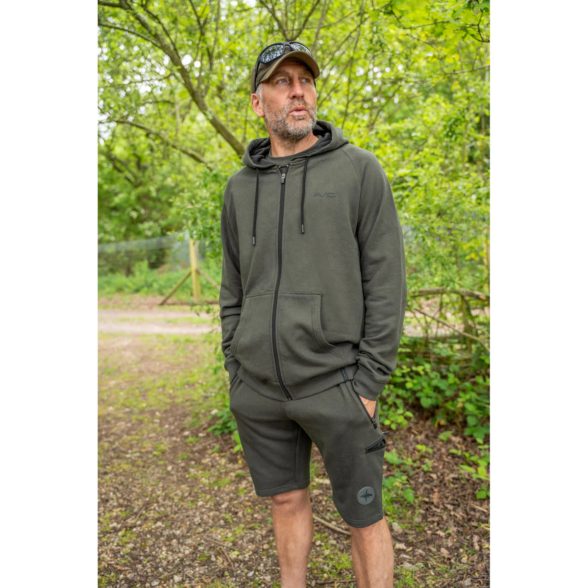 Sudadera Avid Carp Bearing Zip (Green)