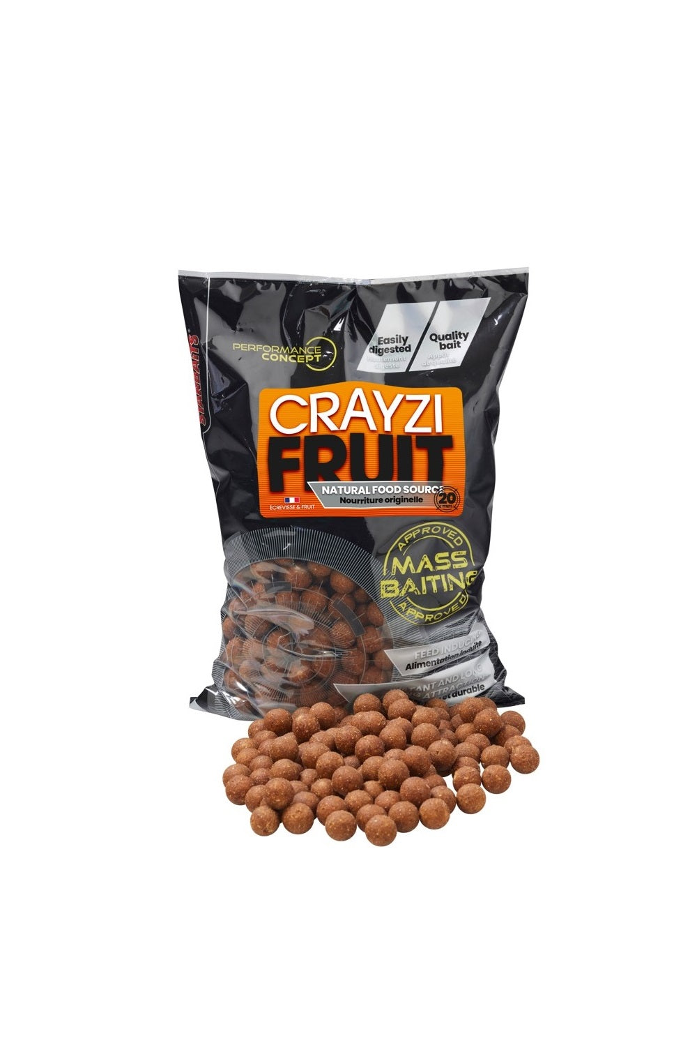 Boilies Starbaits Masowe przynęty Crayzi Fruit - 20 mm 3 kg