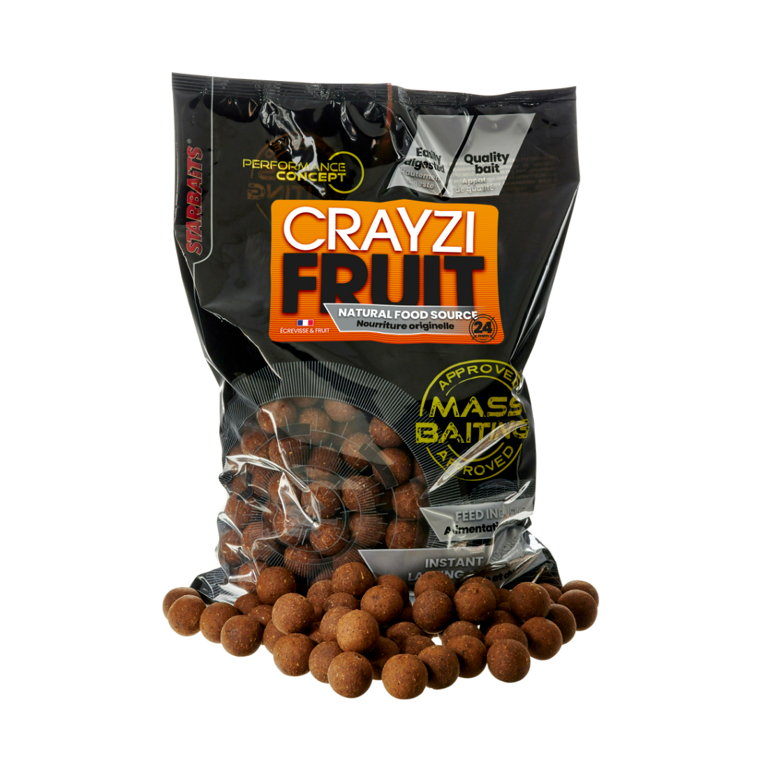 Boilies Starbaits Masowe przynęty Crayzi Fruit - 24 mm 3 kg