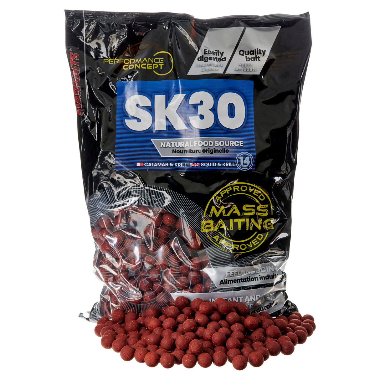 Boilies Starbaits Przynęta masowa SK30 - 14 mm 3 kg