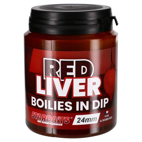 Boilies w Dip Starbaits Red Liver 24 mm