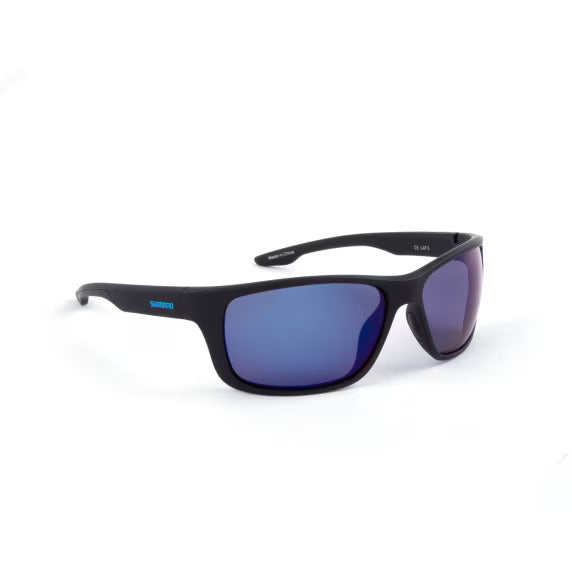 Okulary przeciwsłoneczne z polaryzacją Shimano Antares Matte Black i Blue