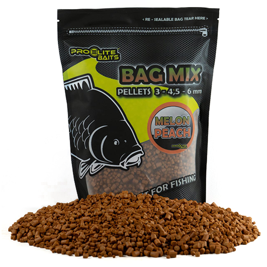 Mikro Pellets Pro Elite Baits Melon & Peach 3,4, 6 mm