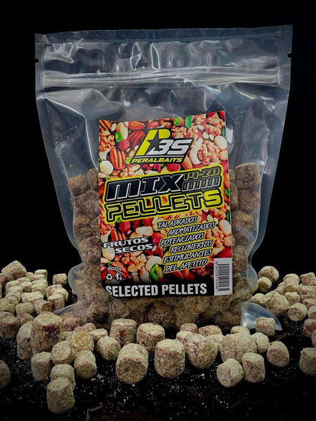 Mix Pellets Peralbaits Frutos Secos 14-20 mm - Tienda Carpfishing