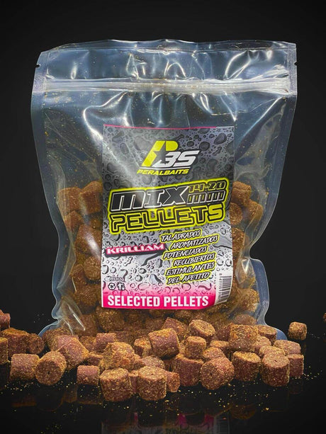 Mix Pellets Peralbaits Krilliam 14-20 mm - Tienda Carpfishing