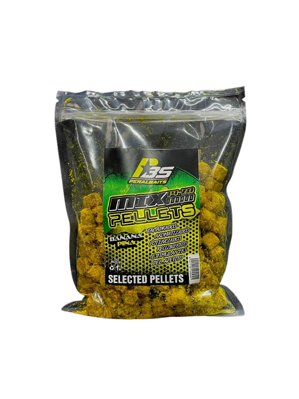 Mix Pellets Peralbaits Banan Ananas 14-20 mm