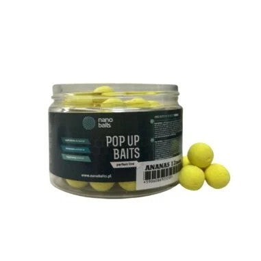 Pop Ups Nano Baits Ananasowy żółty 15 mm