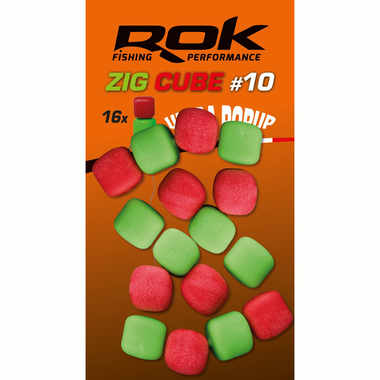 Pop up Zig Cube Rok Fishing Czerwony/Zielony 10