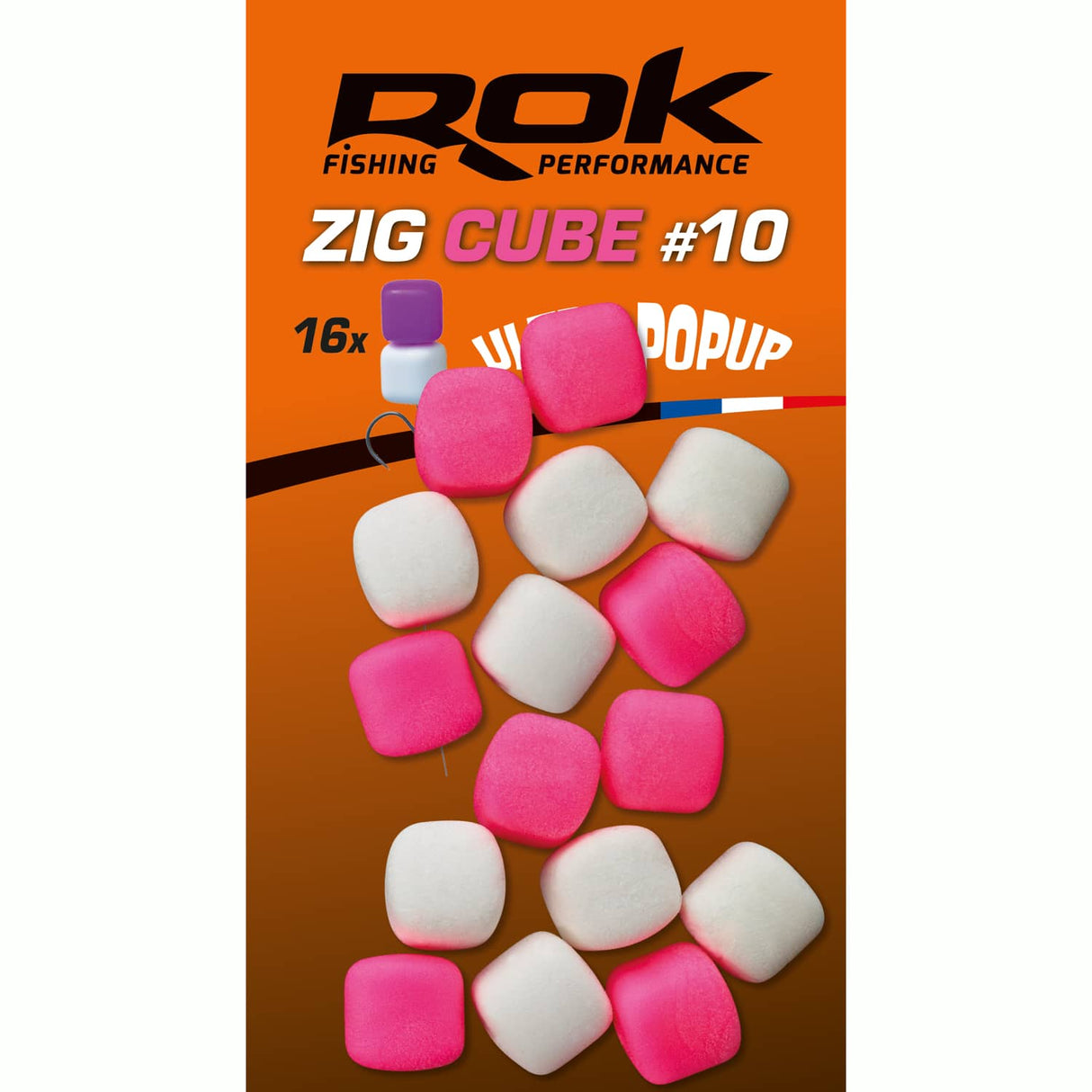 Pop up Zig Cube Rok Fishing Różowy/Biały 10