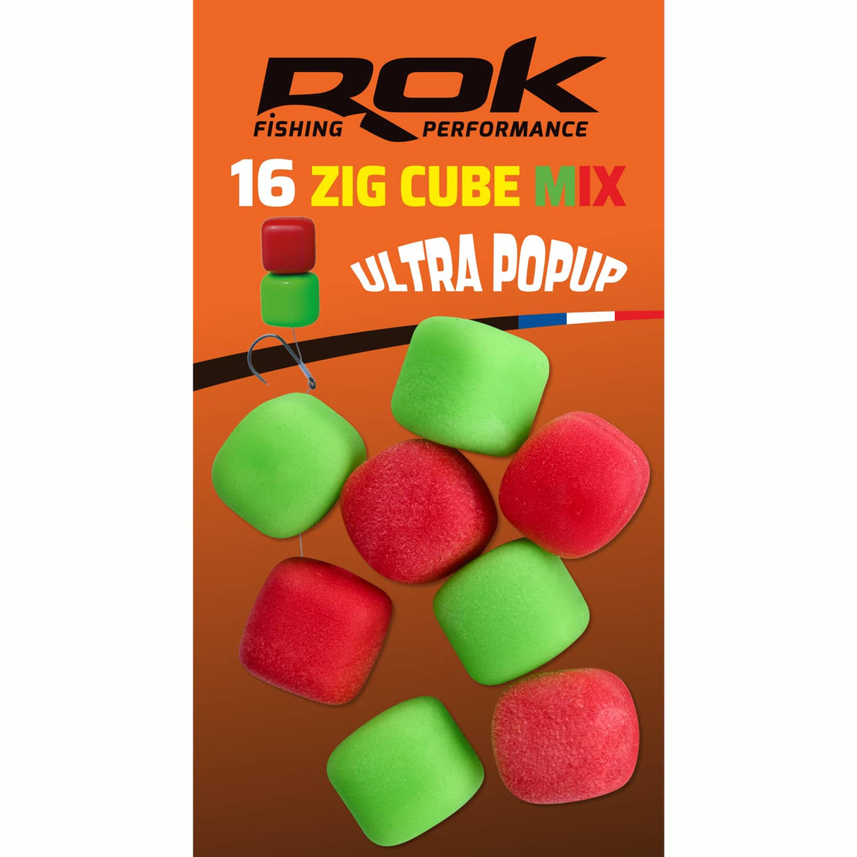 Pop up Zig Cube Rok Fishing Zielony/Czerwony 12