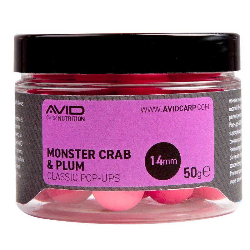 Pop ups Avid Carp Monster Crab & Śliwka 14 mm