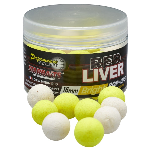 Pop ups Starbaits Red Liver Jasny 16 mm