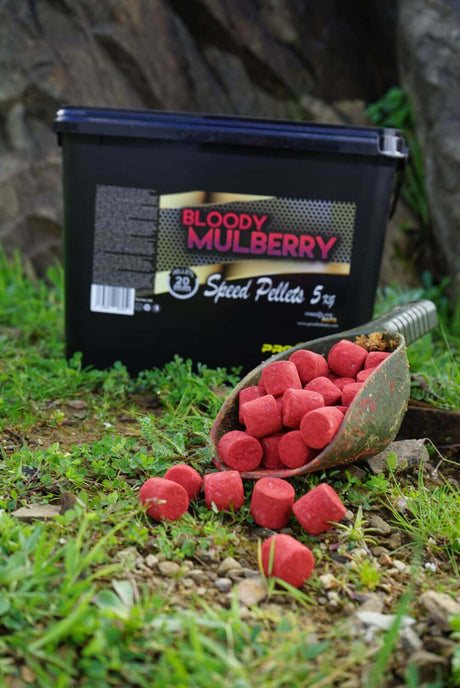 Prędkość Pellets Pro Elite Baits Gold Bloody Mulberry 20 mm 5 kg