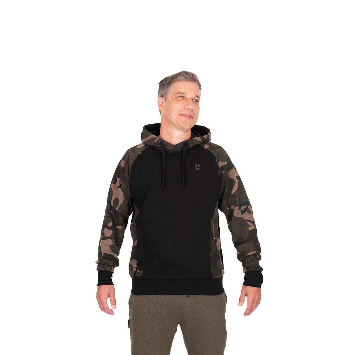 Bluza Fox 310 Czarna bluza Camo z kapturem