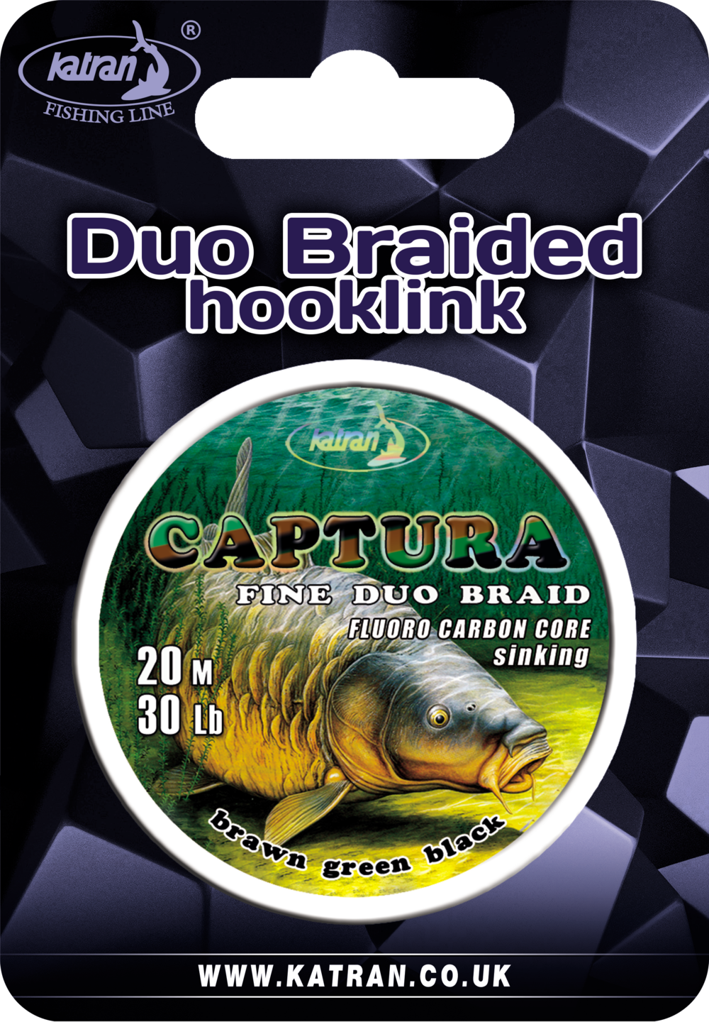 Plecionka Katran Duo Hooklink Catch 30 lb 20 m