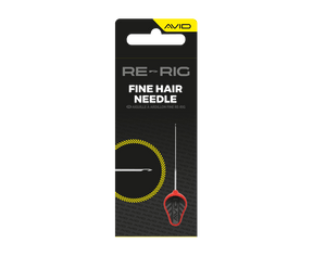 Aguja Avid Carp Fine Hair Re - Rig Rojo - Tienda Carpfishing