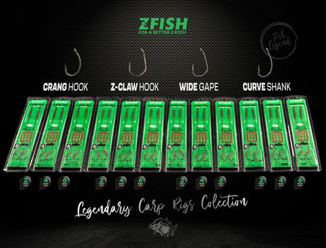 Anzuelos montados Zfish Curve Shank - Tienda Carpfishing