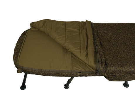 Bed Chair con saco de dormir Solar SP C-Tech Memory Foam 8 patas Wide - Tienda Carpfishing