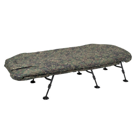 Bed Chair con saco de dormir Trakker RLX Camo 6 patas - Tienda Carpfishing