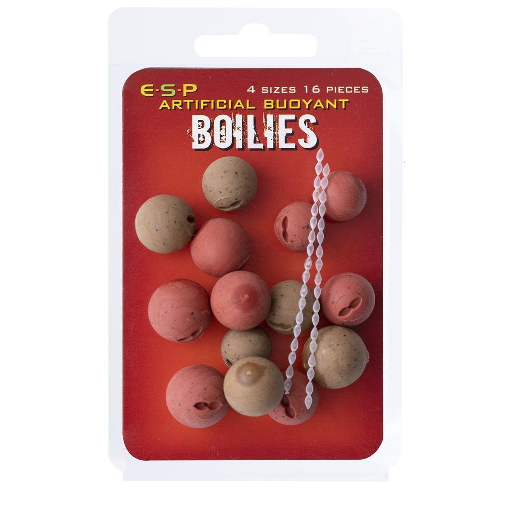 Boilies Pop Ups ESP marrón y rojo - Tienda Carpfishing