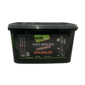 Boilies Solubles Krom Quality KR300 LiverBerry 20 mm 3KG - Tienda Carpfishing