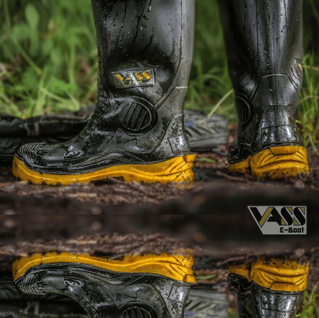 Botas de agua Vass E Caqui Amarillo - Tienda Carpfishing