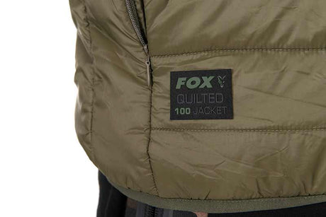 Chaqueta Fox Acolchada 100 Verde - Tienda Carpfishing