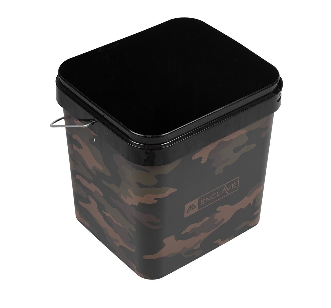 Cubo Mikado Enclave Camo Square 17 litros - Tienda Carpfishing